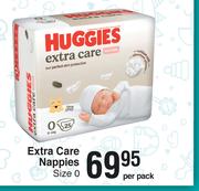 Huggies Extra Care Nappies Size 0-Per Pack