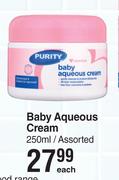 Purity & Elizabeth Anne's Baby Aqueous Cream Assorted-250ml Each