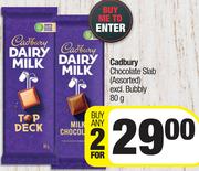 Cadbury Chocolate Slab Assorted-For 2 x 80g