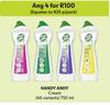 Handy Andy Cream (All Variants)-For Anu 4 x 750ml