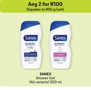 Sanex Shower Gel (All Variants)-For Any 2 x 500ml