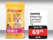 Pamper Kitten Dry Cat Food (All Variants)-1Kg Each