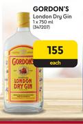 Gordon's London Dry Gin-750ml Each