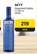 Skyy Imported Vodka-750ml Each