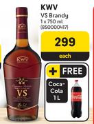 KWV VS Brandy-750ml Each