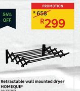Home Quip Retractable Wall Mounted Dryer