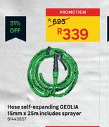 Geolia Self Expanding Hose 15mm x 25m 