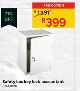 Accountant Key Lock Safety Box