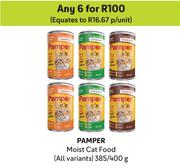 Pamper Moist Cat Food (All Variants)-For Any 6 x 385g/400g