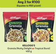 Kellogg's Granola (Nutty Delight Or Tropical Burst)-For Any 2 x 450g