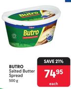 Butro Salted Butter Spread-500g