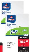 Clover UHT Long Life Milk-6 x 1Ltr