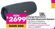 JBL Charge Essential 2 Portable Bluetooth Speaker