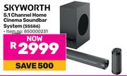 Skyworth 5.1 Channel Home Cinema Soundbar System SS586