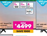 Hisense 109cm (43") Smart TV 43A4K