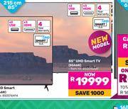 Hisense 215cm (85") UHD Smart TV 85A6N