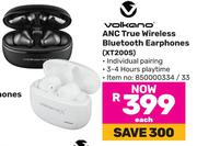 Volkano ANC True Wireless Bluetooth Earphones XT200S-Each