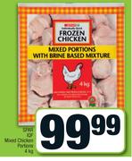 Spar IQF Mixed Chicken Portions-4Kg