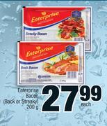 Enterprise Bacon (Back Or Streaky)-200g Each