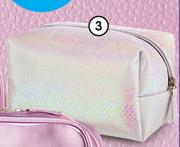 Clicks Metallic Snakeskin Toiletry Bag