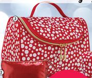 Clicks Red Shiny Glitter PVC Purse