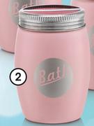 Clicks Pink Mason Jar Toothbrush Holder