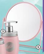 Clicks Round Standing Mirror