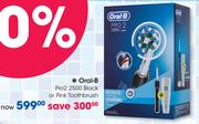 Oral-B Pro2 2500Black Or Pink Toothbrush