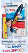 Philips Sonicare For Kids Battery Operated Toothbrush