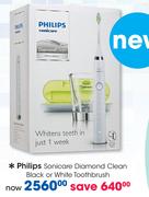 Philips Sonicare Diamond Clean Black Or White Toothbrush