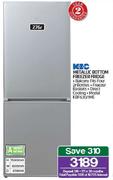 KIC 276Ltr Metallic Bottom Freezer Fridge KBF630/1ME
