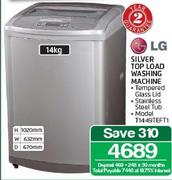 LG 14kg Silver Top Load Washing Machine T1449TEFT1