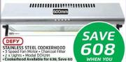 Defy 600mm Stainless Steel Cookerhood DCH291
