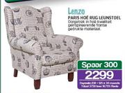 Lenzo Paris Hoe Rug Leunstoel