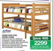Etvaal Homestread Pine Double Bunk