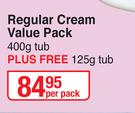 Epimax Regular Cream Value Pack 400g Tub Plus Free 125g Tub-Per Pack