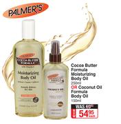 Palmer's Cocoa Butter Formula Moisturizing Body Oil 250ml Or Coconut Oil Formula Body Oil 150ml-Each