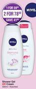 Nivea Shower Gel Or Cream (Assorted)-For 2 x 500ml
