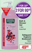 Bath & Shower Gel (Assorted)-1Ltr