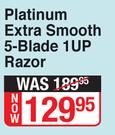 Gillette Platinum Extra Smooth 5 Blade 1UP Razor