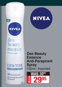 Nivea Deo Beauty Essence Anti Perspirant Spray (Assorted)-150ml