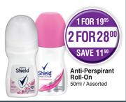 Shield Anti Perspirant Roll On (Assorted)-50ml