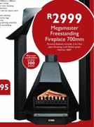 Megamaster Freestanding Fireplace 700mm