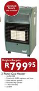 Brights Bargain 3-Panel Gas Heater