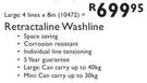 Retractaline Washline Large:4 Lines x 8m