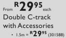 Double 1.5m C-Track With Accessories