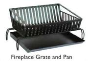 Fireplace Grate:600 x 400mm And Pan:600 x 470mm Mild Steel