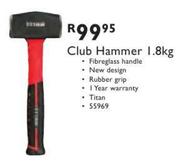Club 1.8kg Hammer