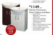 Denver Contractor Floor Cabinet And Basin-Each