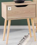 Scandinavian 1 Drawer Nightstand
